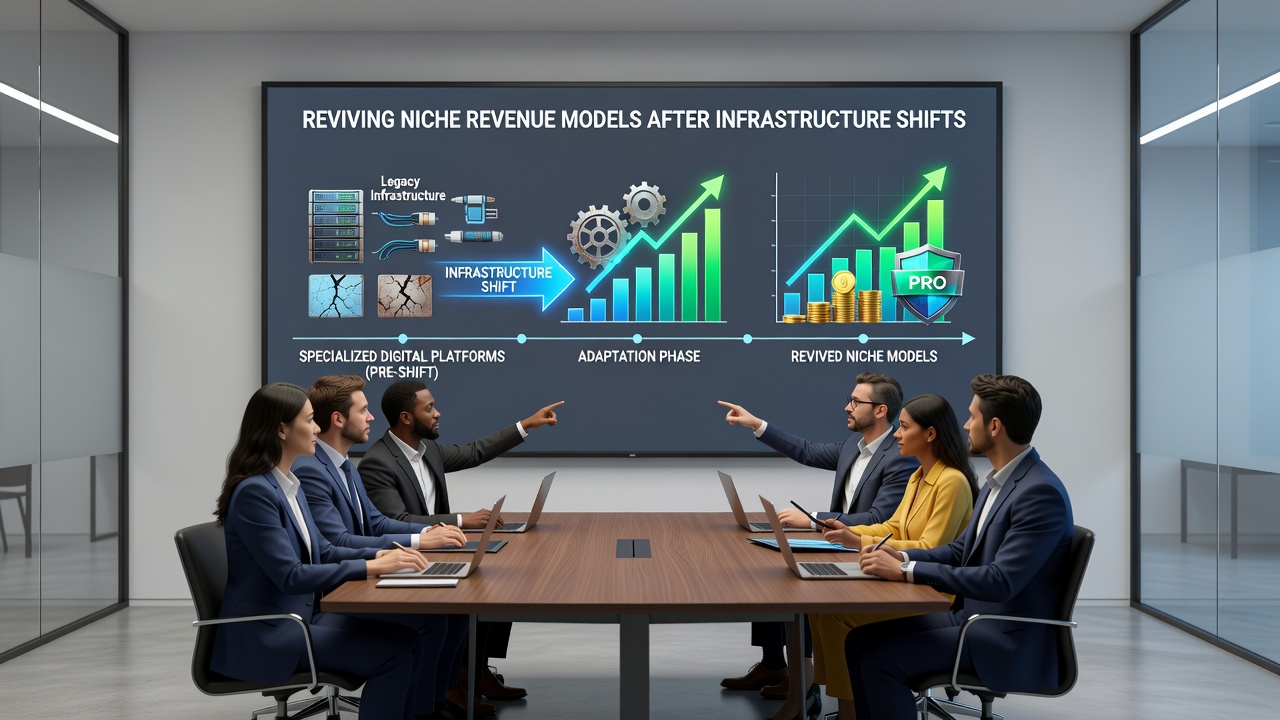 Team reviewing analytics on specialized platform revenue recovery